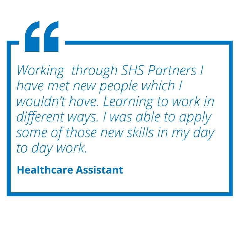 SHS Partners Insourcing NHS Bank Staff Nurse HCA Work with US Healthcare Assistant